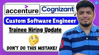 Accenture набирает инженеров-разработчиков ПО | Не совершайте этой ошибки | Cognizant набирает ст...