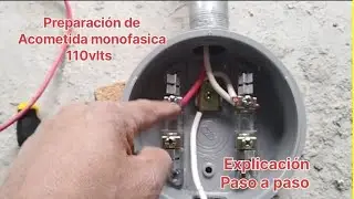Acometida monofasica instalación en la práctica real