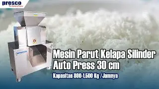 Mesin Parut Kelapa Silinder AutoPress 30 cm, Handal Kapasitas 800 - 1.500 Kg per Jam