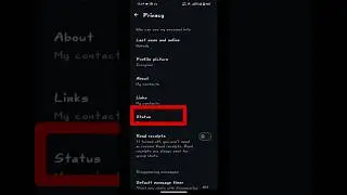 WhatsApp Status hide setting |hide WhatsApp status |#whatsapp