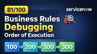 ServiceNow Business Rule Order Explained | 100 vs 200 vs 300 Execution Demo | 81/100