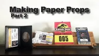 Making some Sci Fi Paper Props - Part 2