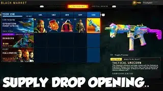 COD POINTS RETURNED.. (BUYING TIERS in BLACK MARKET!) SUPPLY DROP OPENING in COD BO4!