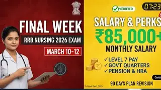 RRB Nursing superintendent 2026 