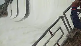 Mahi Dam while gates opened