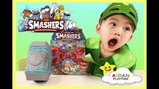 Gotta Smash Em all with Zuru Smashers Surprise Toys Hunt with Aidan Playtime!Pj Masks and Hulk!
