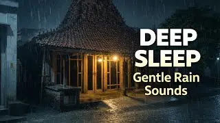 Gentle Rain at a Cozy Wooden Cabin | 1 Hour Deep Sleep ASMR #rain #rainsounds 