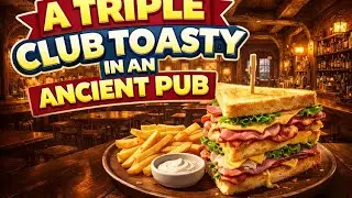 A Triple Club Toasty.. In a 500 year old Pub ☀️😎