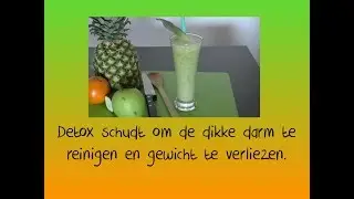 Detox schudt om de dikke darm te reinigen en gewicht te verliezen