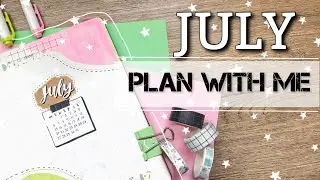 PLAN WITH ME | July 2020 | Bullet Journal Setup | Abstract Theme