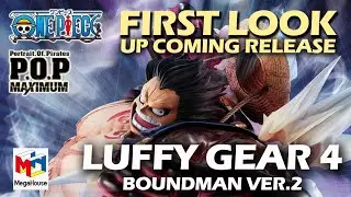 1st Look One Piece - Luffy Gear 4 Boundman Version 2 Portrait of Pirates S.A. Maximum by MegaHouse