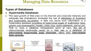 Lecture 6 DATA RESOURCE MANAGEMENT Part 2