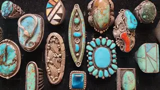 IMPORTANT UNBOXING of VINTAGE SILVER TURQUOISE & ARTIST MADE RINGS #unboxing #unusual #silver #rings