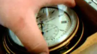 WWII ERA THOMAS MERCER MARINE / SHIP CHRONOMETER CLOCK (video 3)