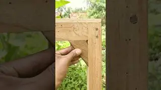 Installing a Wooden Dowel Between Two Wood Joints | Strong Carpentry Joint 👍 #craft #wood #handmade