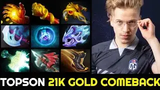 Unbelievable 21k Gold Comeback - TOPSON Full Slotted Arc Warden 7.27 Dota 2