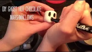 Making Hot Chocolate with DIY marshmallow Ghosts || Keeley and Efun
