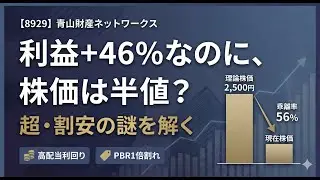 利益46%増でも株価は半値？青山財産ネットワークス(8929)が超割安な理由【高配当・PBR1倍割れ】