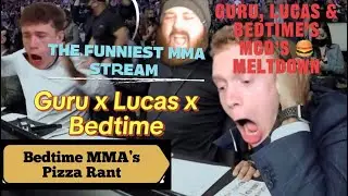 Food Banter & Guest Chaos with MMA Guru, Lucas Tracy, and Bedtime MMA Live - funny moments 