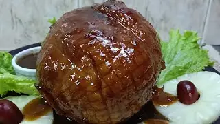 SIKRETO SA MASARAP AT MABANGO NA PINEAPPLE GLAZED HAM! SIMPLE AND EASY RECIPE!