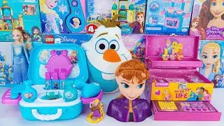 Disney Princess Toys Collection Unboxing | Disney Frozen Beauty Playset with Anna Styling Head #elsa