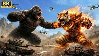 KING KONG vs. THE LAVA TIGER (FULL MOVIE) | The Great Battle Begins at the Volcano 🌋