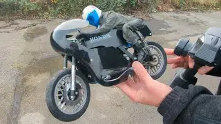 Мотоцикл Graupner Eleck Rider RC 1979 года &mdash; полностью восстановлен и готов к гонкам 🔥👀🔥