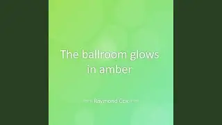The ballroom glows in amber