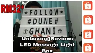 Unboxing|Review: LED Message Light Box