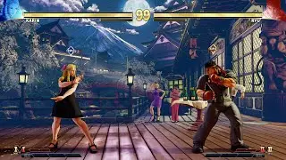 Karin vs Ryu! Street Fighter V CPU vs CPU
