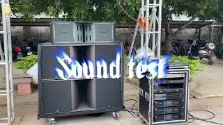 Sound Test丨Double 12 inch  Line Array Audio System ideal for Medium and large outdoor performances！