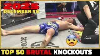 Топ-50 самых жестоких нокаутов декабря 2025 года #9 | MMA•Муай-тай•Бокс