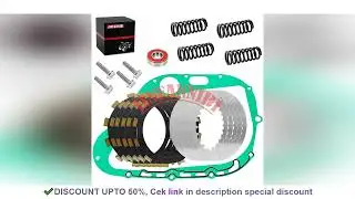 Clutch Friction Plates Spring Gasket Kit for Suzuki Savage 650 1986-1988 1995-2000 2001 2002 2003