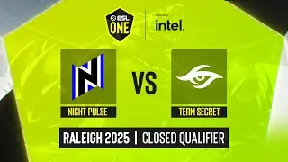 Dota2 - Night Pulse vs Team Secret - ESL One - Raleigh : Western Europe Closed Qualifier