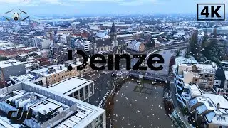 Deinze in the Snow | 4K Cinematic Winter Drone Footage | DJI Mini 4 Pro