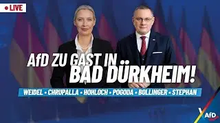 Live aus Bad Dürkheim: AfD-Wahlkampf mit Weidel