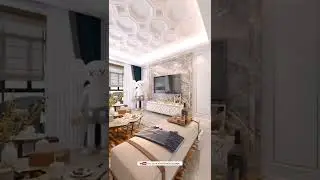 Small apartment combines white with light gray to create a simple and stylish comfort!