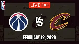 NBA LIVE! WASHINGTON WIZARDS vs CLEVELAND CAVALIERS | 2025-26 NBA SEASON | Feb. 12, 2026 | NBA 2K26