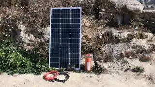 Bomba de agua sumergible de carga solar de 100W/12V, Set de 4 piezas