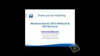 Windows Server 2012 GUI Removal with VHD Dual Boot