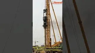 DD105 Guide Rod Diesel Hammer for Deep Foundation #piling #chinafactory #pilehammer