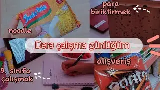 Ders çalışma günlükleri #2 ( liseye hazırlık, kargo)✨10.000 TL kumbarası 🤑#dersçalışma