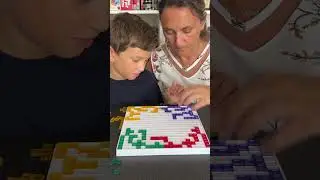 First time playing!!! #blokus #boardgame #familygames #challenge