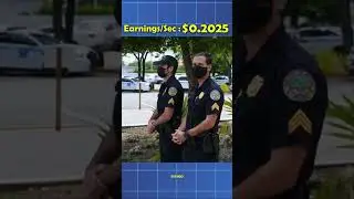 How Much Does a Police Officer Earn Per Second? 🚓💵