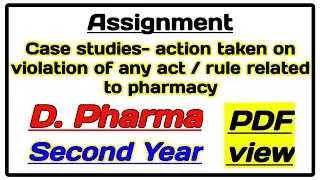 Case studies actions taken on violation of any act or rule related to pharmacy assignment