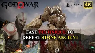 God of War Fast Technique to Defeat Stone Ancient | 4k Quality