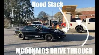 Taking my 8 SECOND STREET CAR to the drive through!!! 5.3 powered boosted rooster !