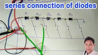 Series diode Connected to LED bulb with voltage measurements