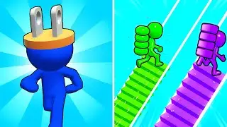 Plug Head VS Bridge Race 🔌🌉 All Levels Max Update Walkthrough Mobile NEW Gameplay H9RX