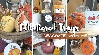 Fall Tiered Trays || Trays Styled for My Home || 2023